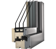 Dřevohliníkové okno Internorm HF 410 - design home pure