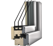 Dřevohliníkové okno Internorm HF 410 - design home soft
